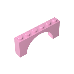 GDS-678 - Brick Arch 1 x 6 x 2 - Thin Top without Reinforced Underside [New Version]