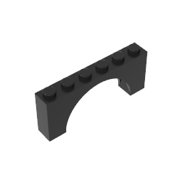 GDS-678 - Brick Arch 1 x 6 x 2 - Thin Top without Reinforced Underside [New Version]