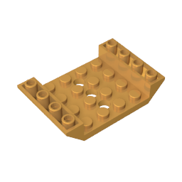 GDS-684 - Slope Inverted 45 Degrees 6 x 4 Double with 4 x 4 Cutout and 3 Holes