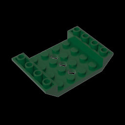 GDS-684 - Slope Inverted 45 Degrees 6 x 4 Double with 4 x 4 Cutout and 3 Holes