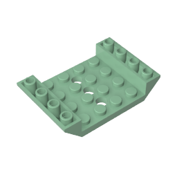 GDS-684 - Slope Inverted 45 Degrees 6 x 4 Double with 4 x 4 Cutout and 3 Holes