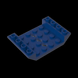 GDS-684 - Slope Inverted 45 Degrees 6 x 4 Double with 4 x 4 Cutout and 3 Holes