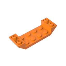 GDS-687 - Slope Inverted 45 Degrees 6 x 2 Double with 2 x 4 Cutout
