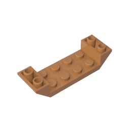 GDS-687 - Slope Inverted 45 Degrees 6 x 2 Double with 2 x 4 Cutout