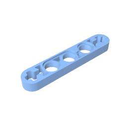 GDS-691 - Technic Beam 1 x 5 Thin with Axle Holes on Ends