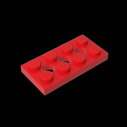 GDS-697 - Technic Plate 2 x 4 [3 Holes]