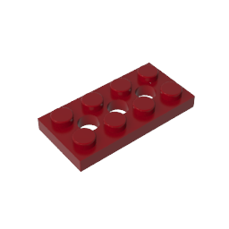 GDS-697 - Technic Plate 2 x 4 [3 Holes]