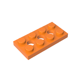 GDS-697 - Technic Plate 2 x 4 [3 Holes]