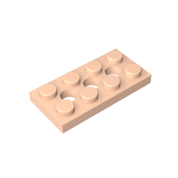 GDS-697 - Technic Plate 2 x 4 [3 Holes]