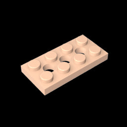 GDS-697 - Technic Plate 2 x 4 [3 Holes]