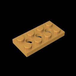 GDS-697 - Technic Plate 2 x 4 [3 Holes]