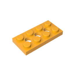 GDS-697 - Technic Plate 2 x 4 [3 Holes]