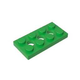 GDS-697 - Technic Plate 2 x 4 [3 Holes]