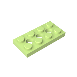 GDS-697 - Technic Plate 2 x 4 [3 Holes]