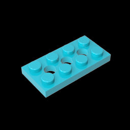 GDS-697 - Technic Plate 2 x 4 [3 Holes]