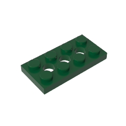 GDS-697 - Technic Plate 2 x 4 [3 Holes]