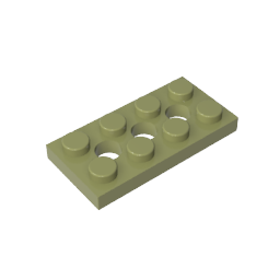 GDS-697 - Technic Plate 2 x 4 [3 Holes]