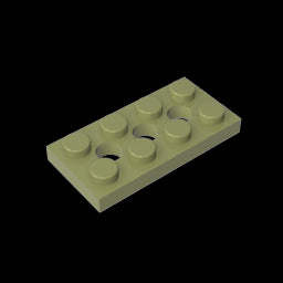 GDS-697 - Technic Plate 2 x 4 [3 Holes]