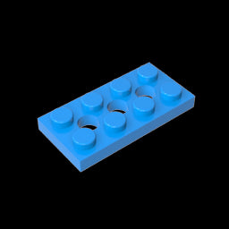 GDS-697 - Technic Plate 2 x 4 [3 Holes]