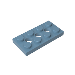 GDS-697 - Technic Plate 2 x 4 [3 Holes]