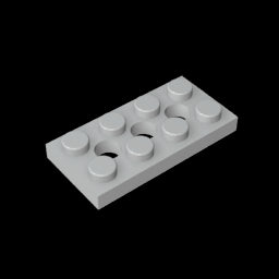 GDS-697 - Technic Plate 2 x 4 [3 Holes]