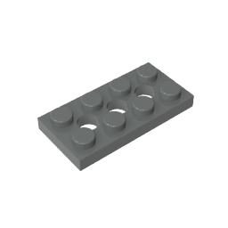 GDS-697 - Technic Plate 2 x 4 [3 Holes]