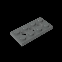 GDS-697 - Technic Plate 2 x 4 [3 Holes]