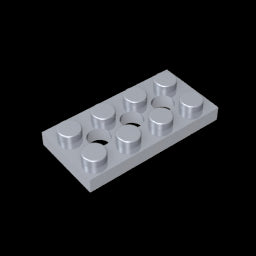 GDS-697 - Technic Plate 2 x 4 [3 Holes]