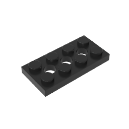 GDS-697 - Technic Plate 2 x 4 [3 Holes]