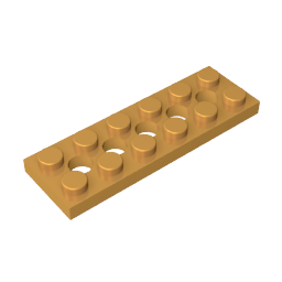 GDS-698 - Technic Plate 2 x 6 [5 Holes]