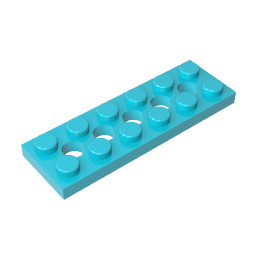 GDS-698 - Technic Plate 2 x 6 [5 Holes]