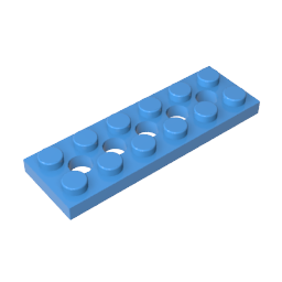 GDS-698 - Technic Plate 2 x 6 [5 Holes]