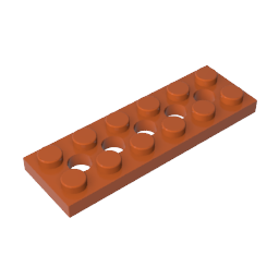 GDS-698 - Technic Plate 2 x 6 [5 Holes]