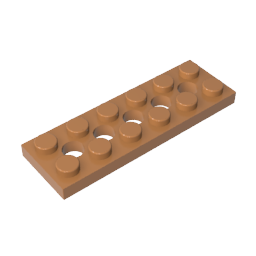 GDS-698 - Technic Plate 2 x 6 [5 Holes]