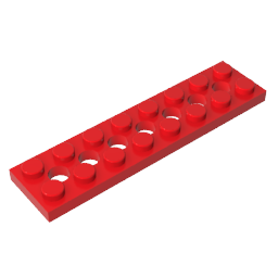 GDS-699 - Technic Plate 2 x 8 [7 Holes]