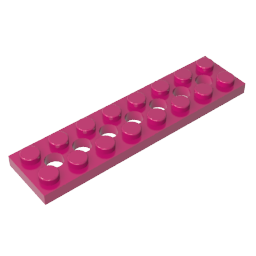 GDS-699 - Technic Plate 2 x 8 [7 Holes]