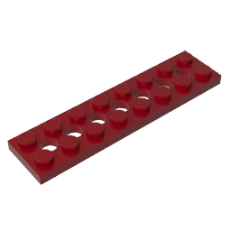 GDS-699 - Technic Plate 2 x 8 [7 Holes]