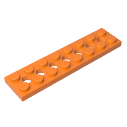 GDS-699 - Technic Plate 2 x 8 [7 Holes]