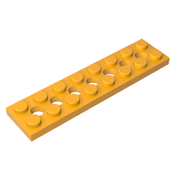 GDS-699 - Technic Plate 2 x 8 [7 Holes]