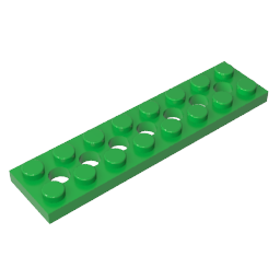GDS-699 - Technic Plate 2 x 8 [7 Holes]