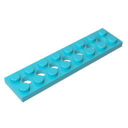GDS-699 - Technic Plate 2 x 8 [7 Holes]