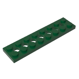 GDS-699 - Technic Plate 2 x 8 [7 Holes]