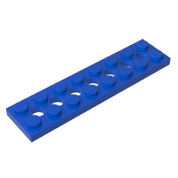 GDS-699 - Technic Plate 2 x 8 [7 Holes]