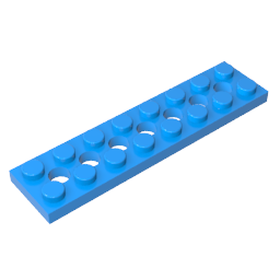 GDS-699 - Technic Plate 2 x 8 [7 Holes]