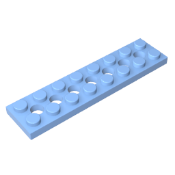 GDS-699 - Technic Plate 2 x 8 [7 Holes]
