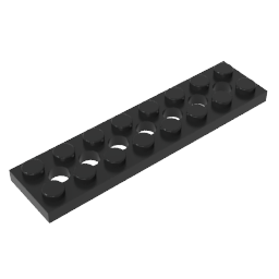 GDS-699 - Technic Plate 2 x 8 [7 Holes]