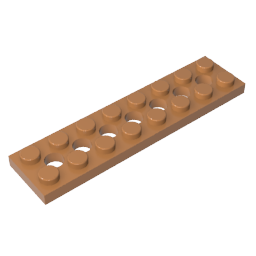 GDS-699 - Technic Plate 2 x 8 [7 Holes]
