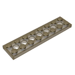 GDS-699 - Technic Plate 2 x 8 [7 Holes]