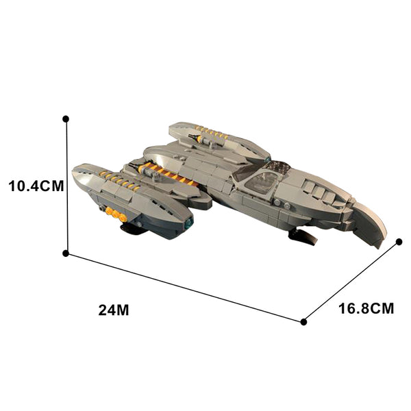 MOC-119253 General Grievous's Starfighter - The Soulless One Minifigure Scale