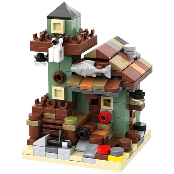 リブストックバンプラモデル MOC-107228 Mini Modular 21310 Old Fishing Store– MOC Brick Store